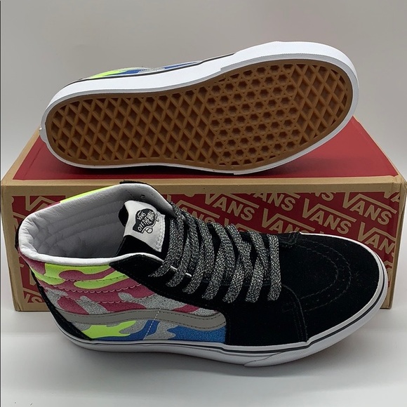 VANS Sk-8-HI PLATFORM 2 After Dark CAMO/Trwht men’ - Picture 15 of 16